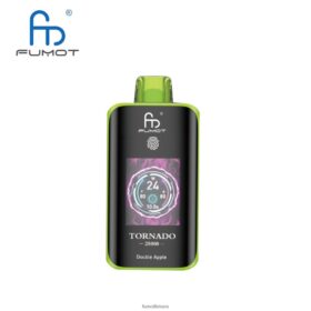 Fumot Vape Price | Fumot Tornado 25000 vienkartinių vape dvigubas obuolys 06D40T5