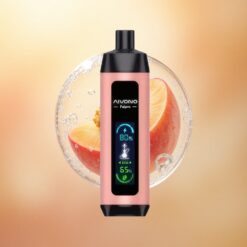 Aivono Aim Fatpro 22000 Puffs Persikas Ledas 5% Nikotino 600mAh