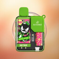 Aivono Aim Tank 9500 Puffs Braškės Arbūzas 650mAh 2% nikotino