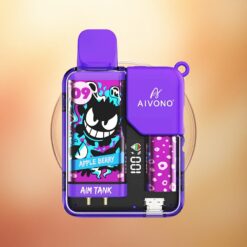 Aivono Aim Tank 9500 Puffs Obuolio Uoga su 650mAh ir 18ml Skysčio Talpa