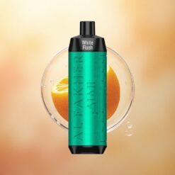 Al Fakher Crown Bar 8000 Crystal Baltasis Žybsnis su 600 mAh ir 5 mg nikotino